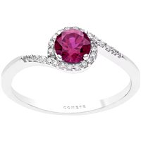 Anello Comete Donna in Oro bianco Rubino ANB 2368 - ANB 2368